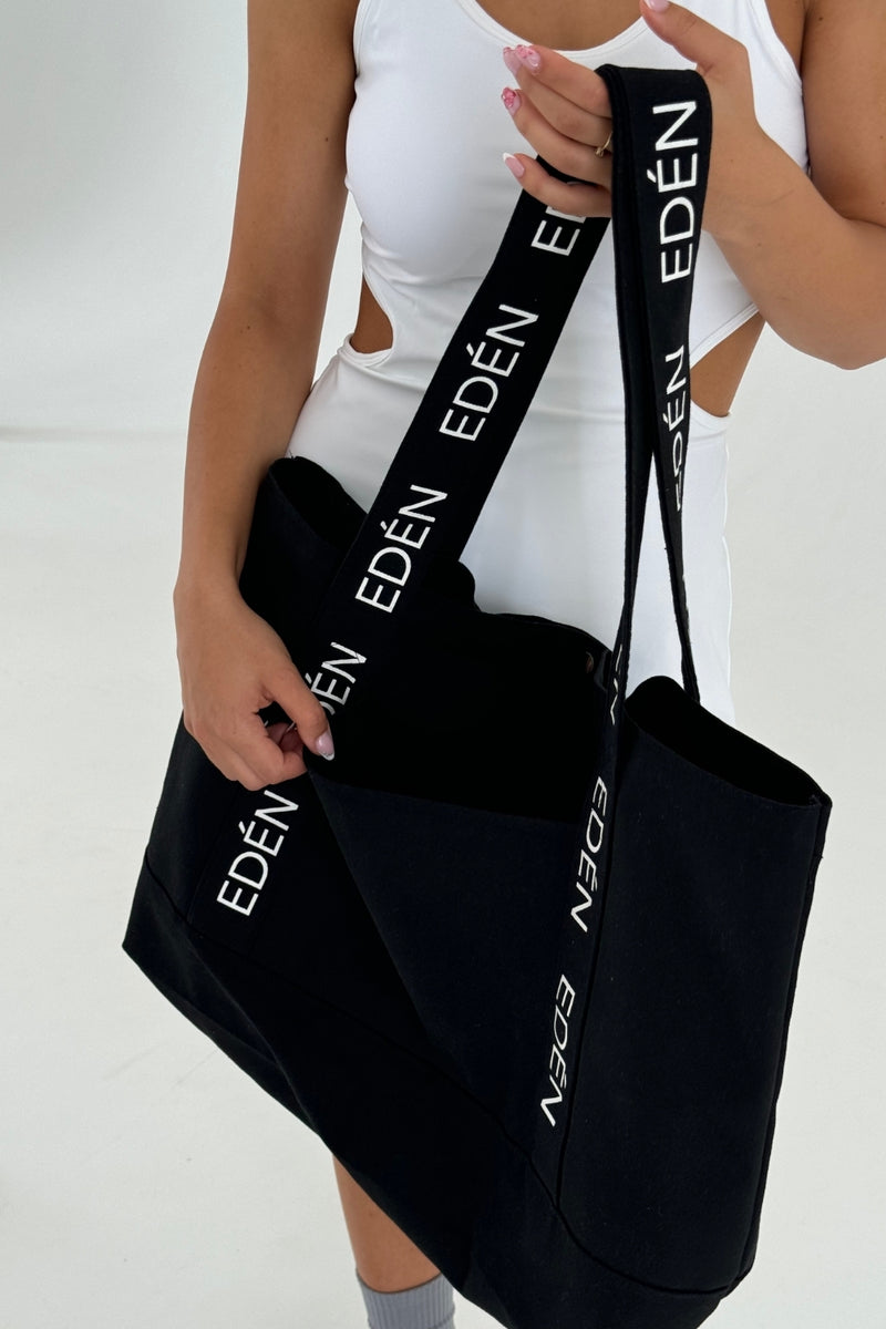 EDÉN SIGNATURE STRAP TOTE BAG