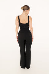 CLASSIC BLACK FLARED PANTS